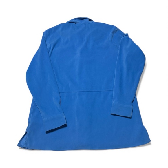 Liz Claiborne Vibrant Blue Button Down Shirt - Picture 2 of 3